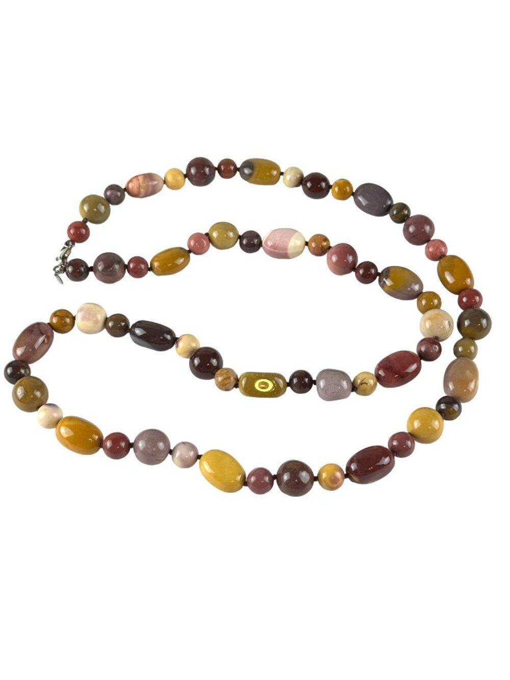 Whitney Kelly Long 36" Beaded Stone Necklace